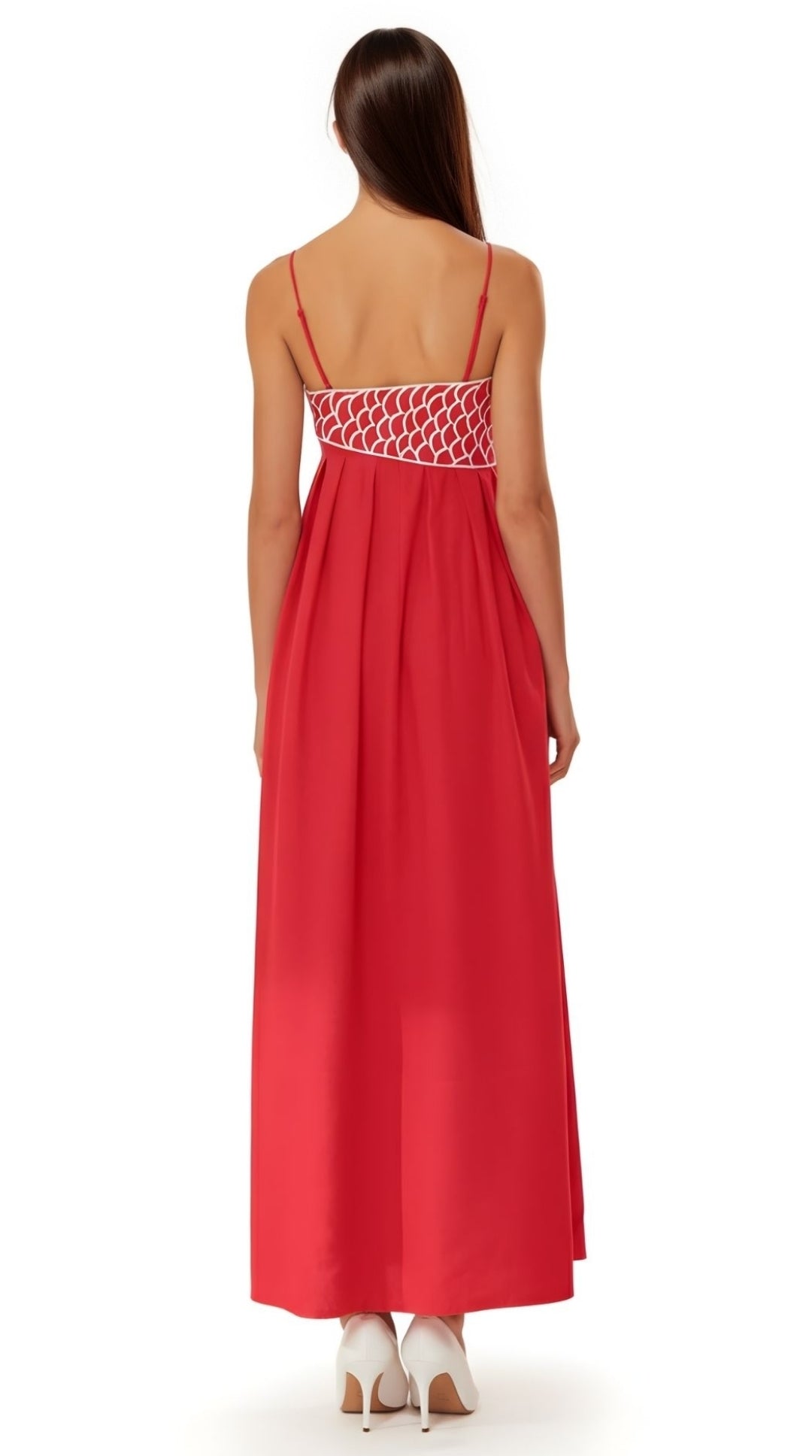 Women's Elegant Embroidered Maxi Dress