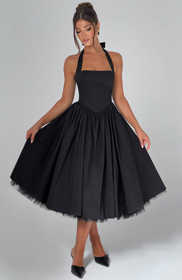 Women's Halter Classic Midi Dress