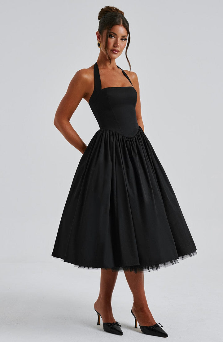 Women's Halter Classic Midi Dress