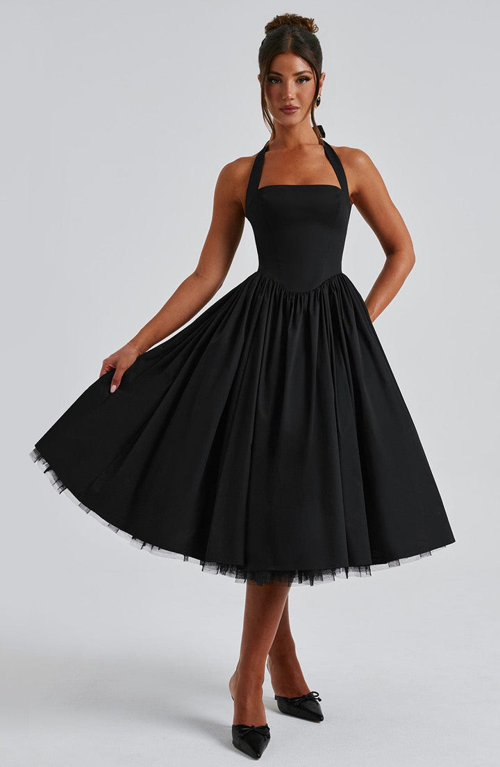 Women's Halter Classic Midi Dress
