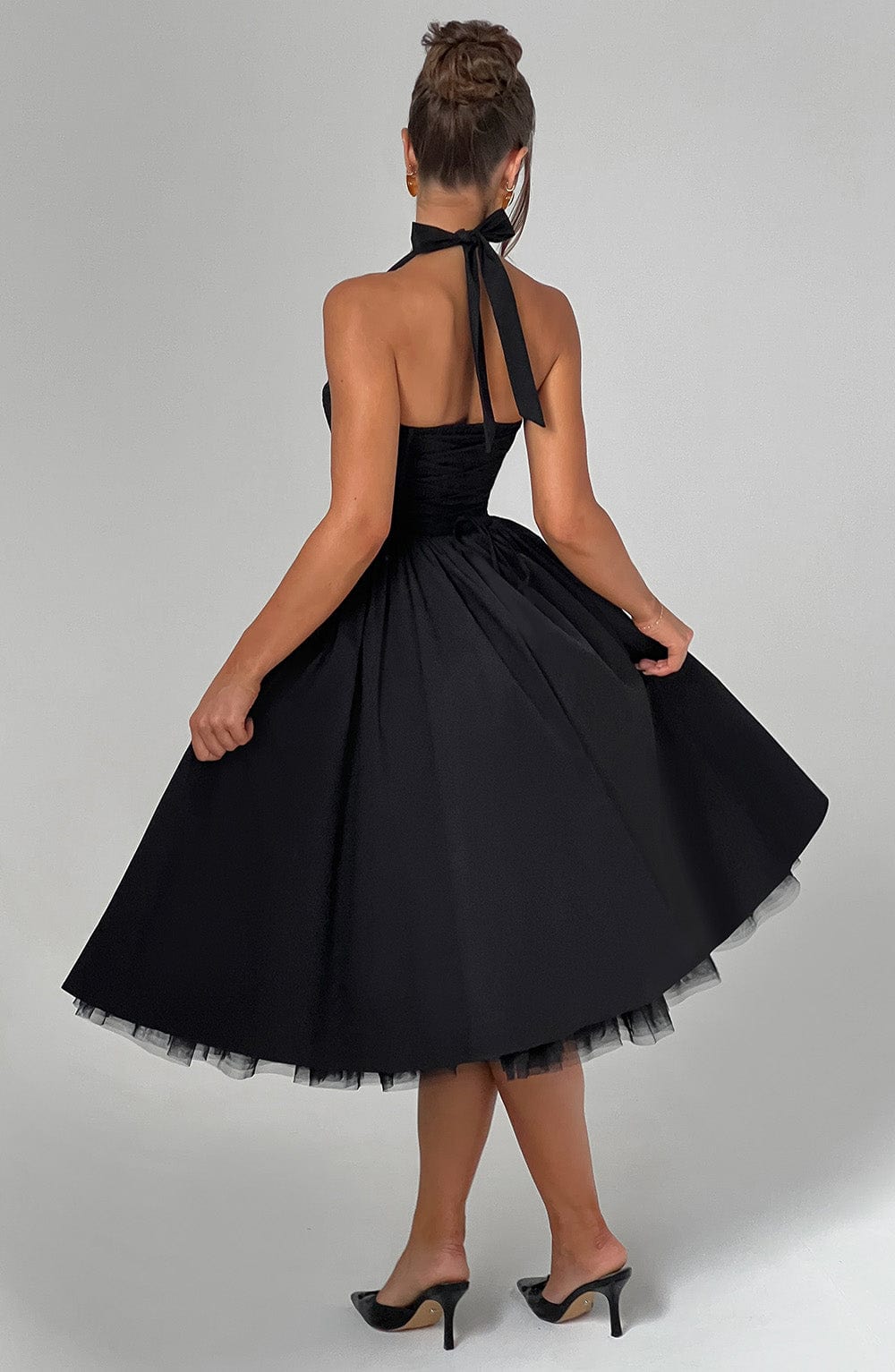 Women's Halter Classic Midi Dress
