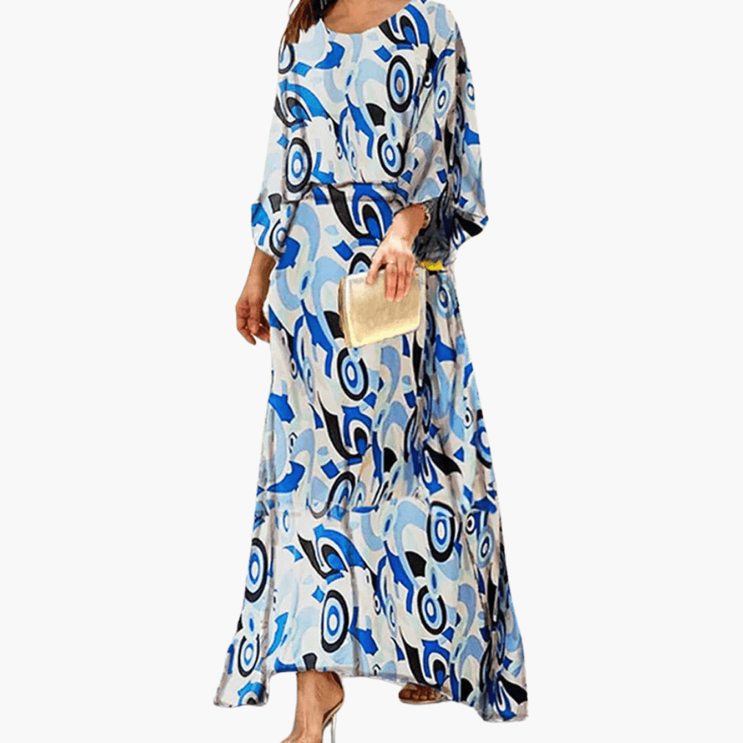 Women's Boho Print Summer Maxi Dress