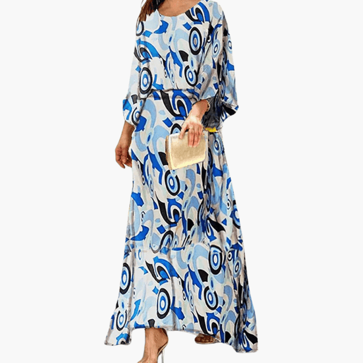 Women's Boho Print Summer Maxi Dress