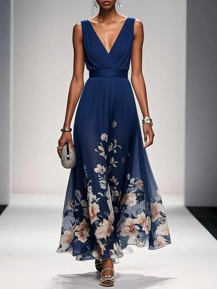 Women's Floral Print Maxi Dress