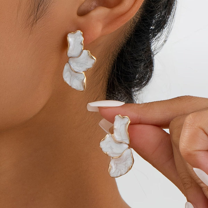 Flower Earrings with Pearl
