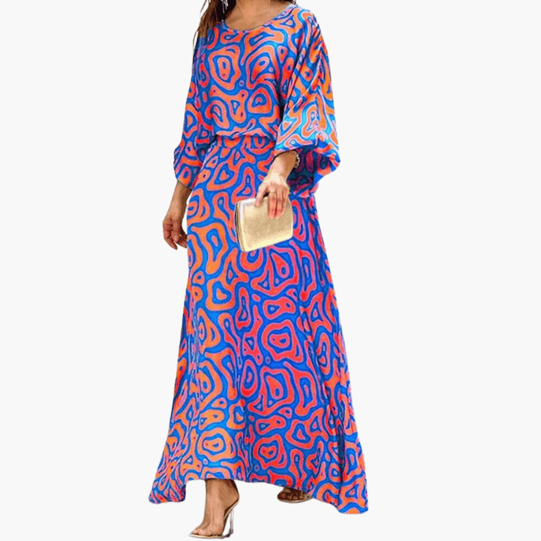 Women's Boho Print Summer Maxi Dress