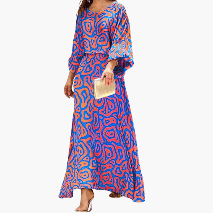 Women's Boho Print Summer Maxi Dress