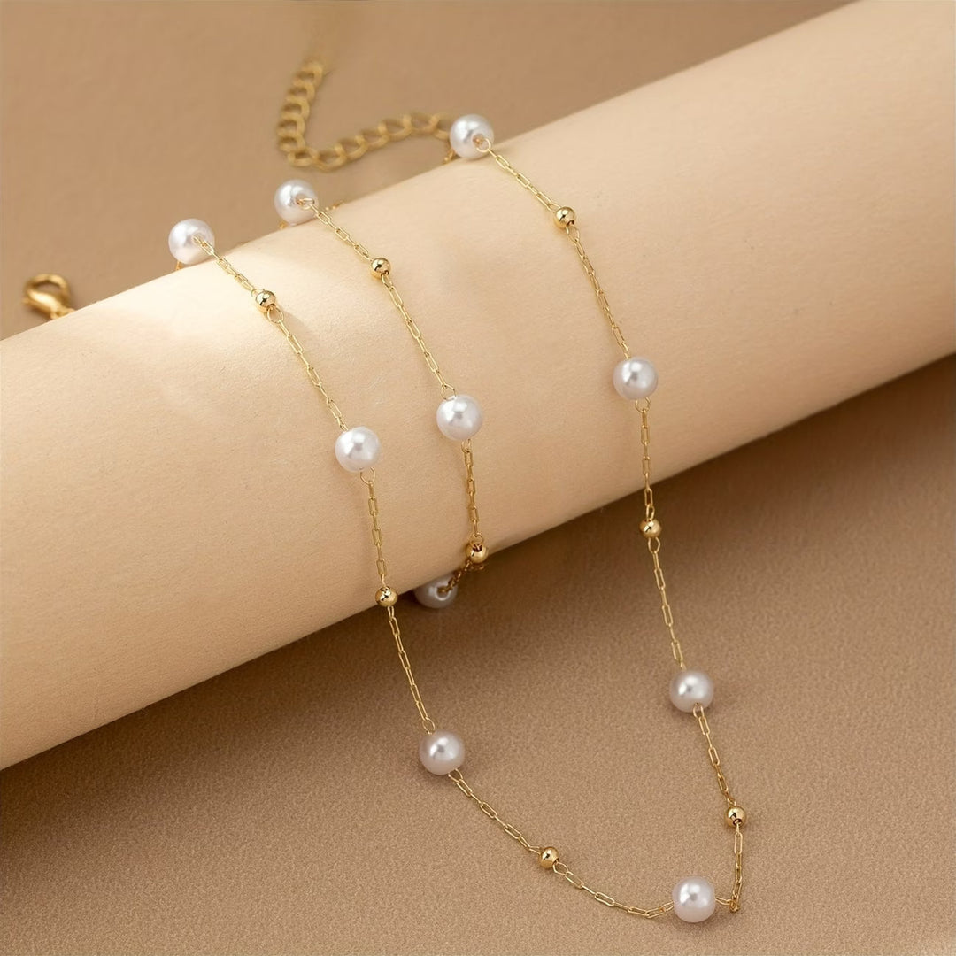 Women's Elegant Delicate Pearl Jewelry Set