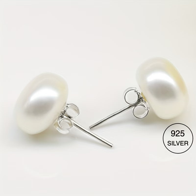 Women's Classic Pearl Stud Earrings