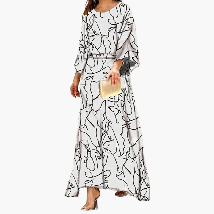 Women's Boho Print Summer Maxi Dress