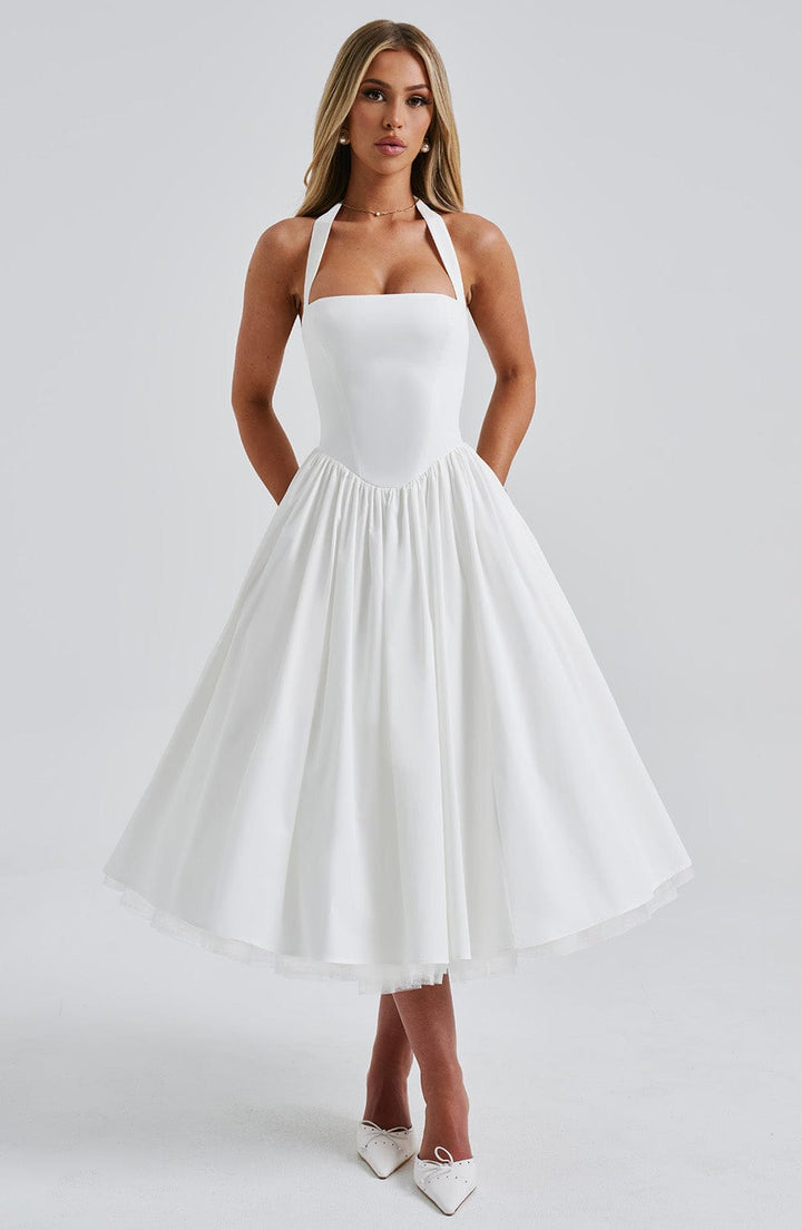 Women's Halter Classic Midi Dress