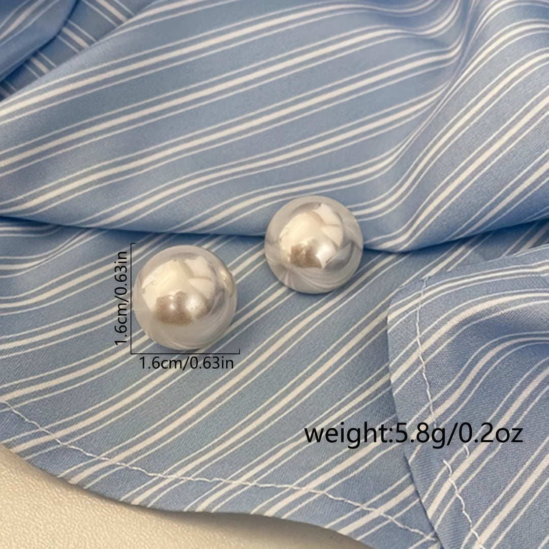 Women's Classic Pearl Stud Earrings