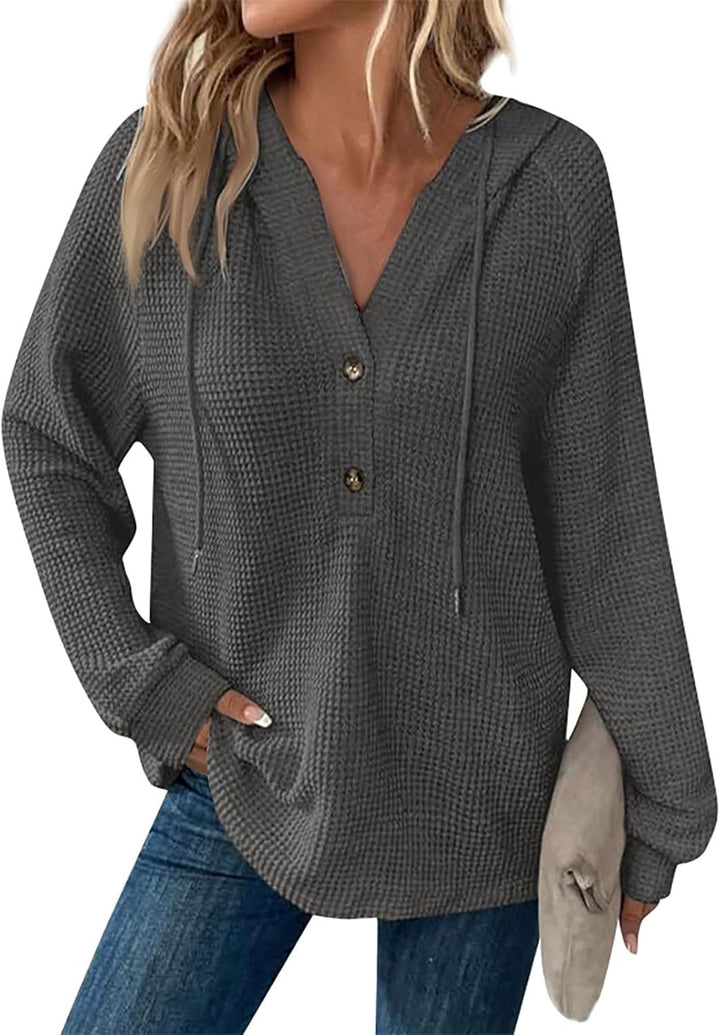 Zyrae™ | Oversized V-Neck Sweat