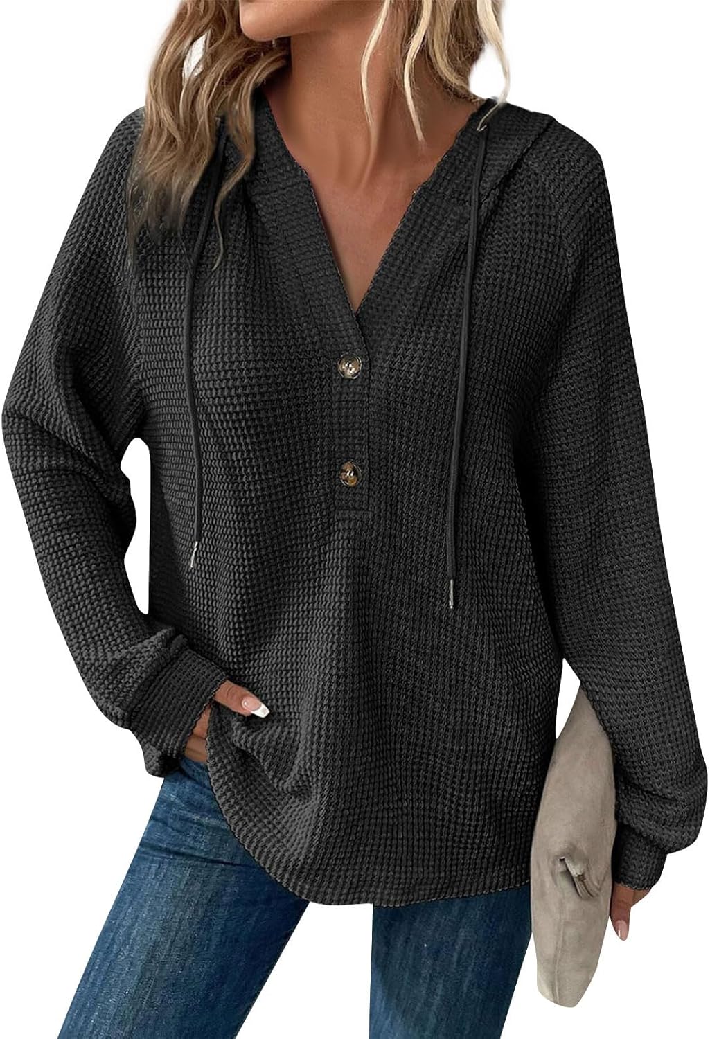 Zyrae™ | Oversized V-Neck Sweat