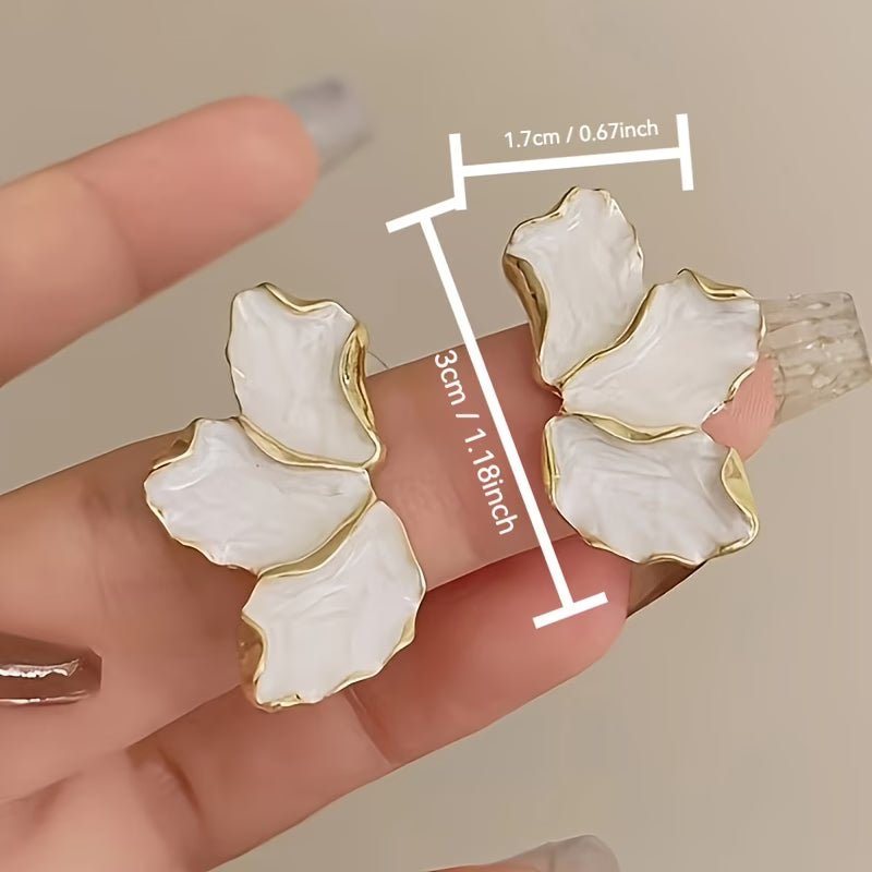 Flower Earrings with Pearl