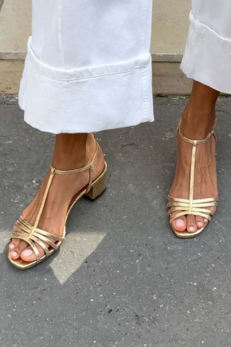 Women's Elegant Golden Sandals Everyday Elegance Sandals