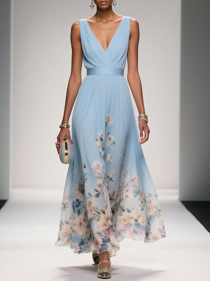 Women's Floral Print Maxi Dress