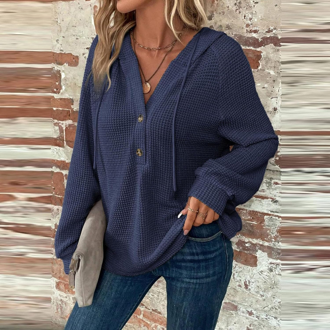 Zyrae™ | Oversized V-Neck Sweat