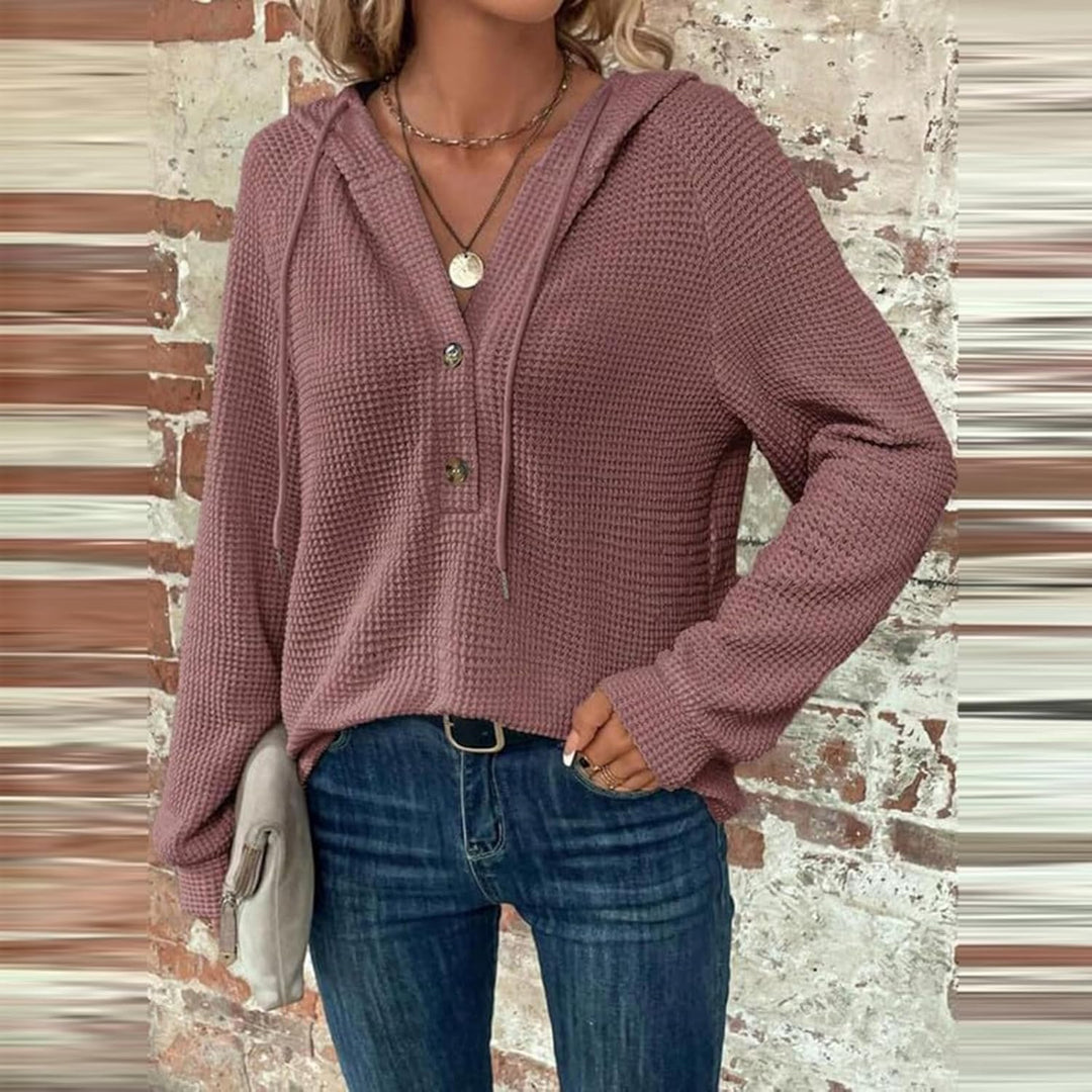Zyrae™ | Oversized V-Neck Sweat