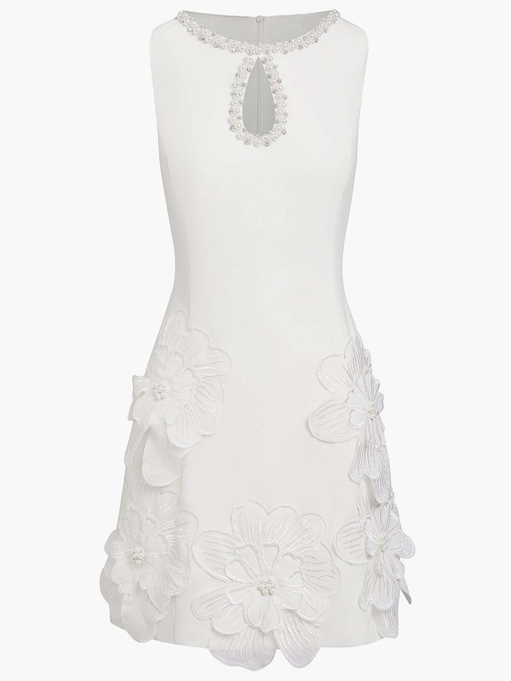 Women's Elegant Sleeveless Cutout Mini Dress