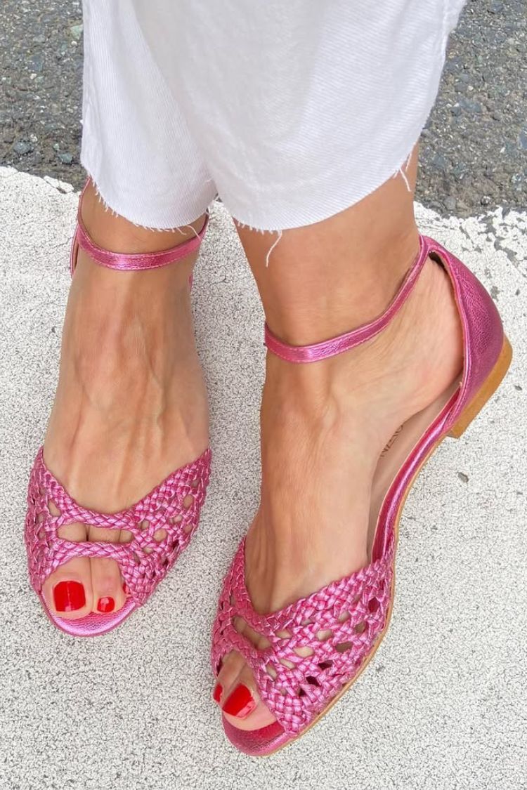 Women's Classic Woven Golden Sandals