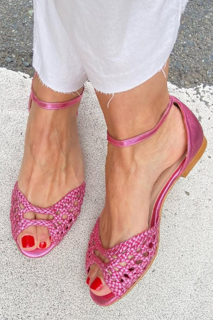 Women's Classic Woven Golden Sandals