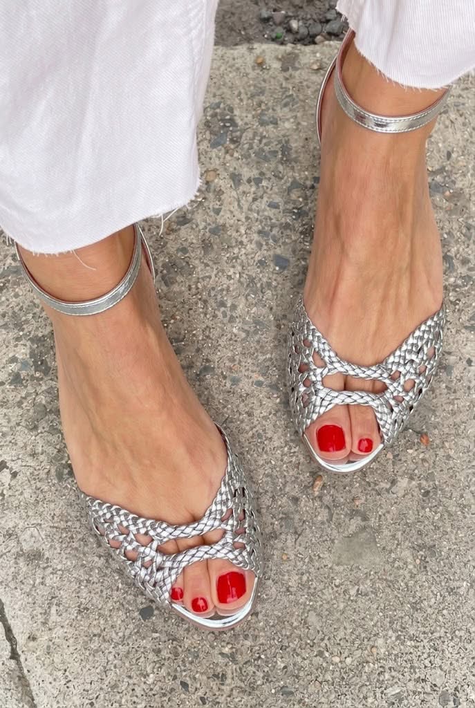 Women's Classic Woven Golden Sandals