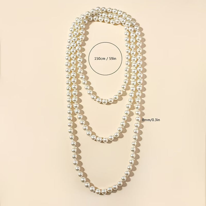 Timeless Double Necklace with Pearls