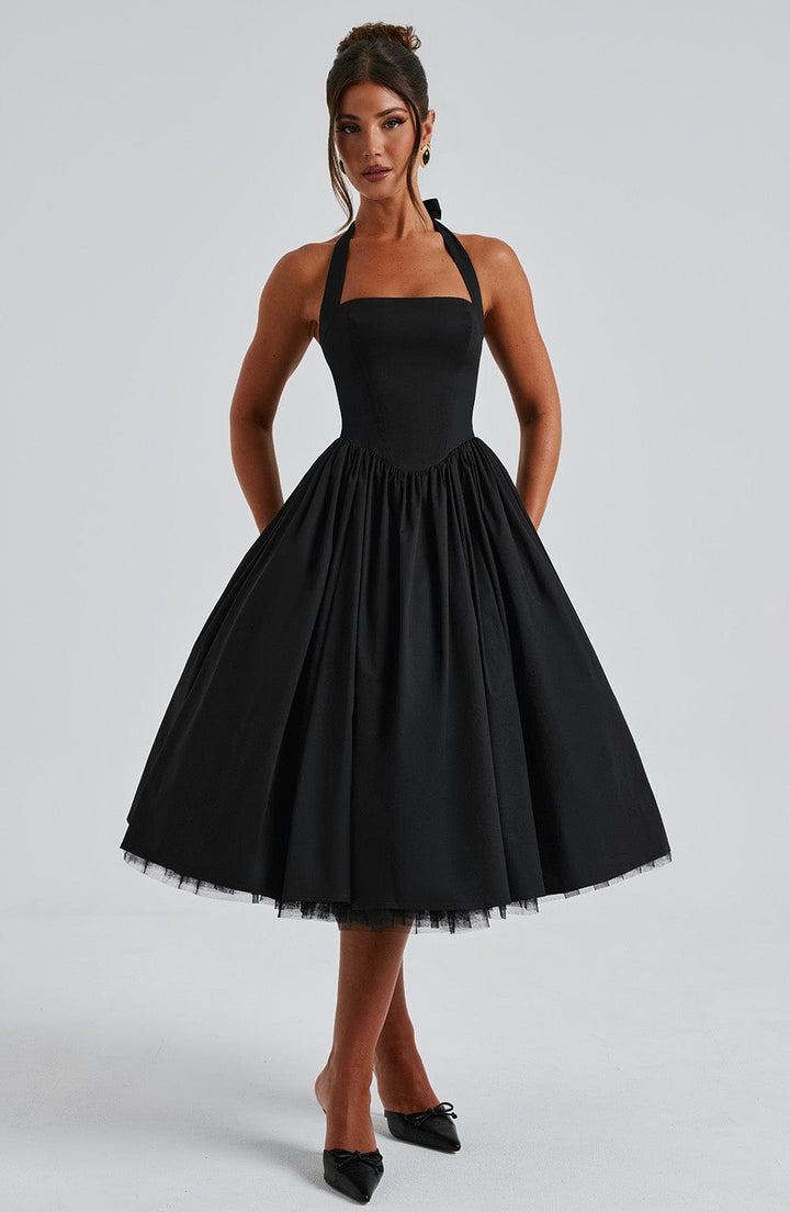Women's Halter Classic Midi Dress