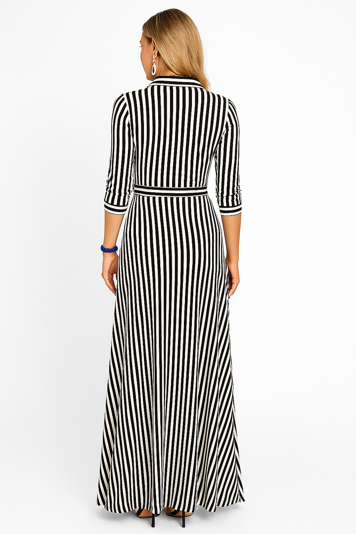 Women's Casual Blouse Work Maxi Dress
