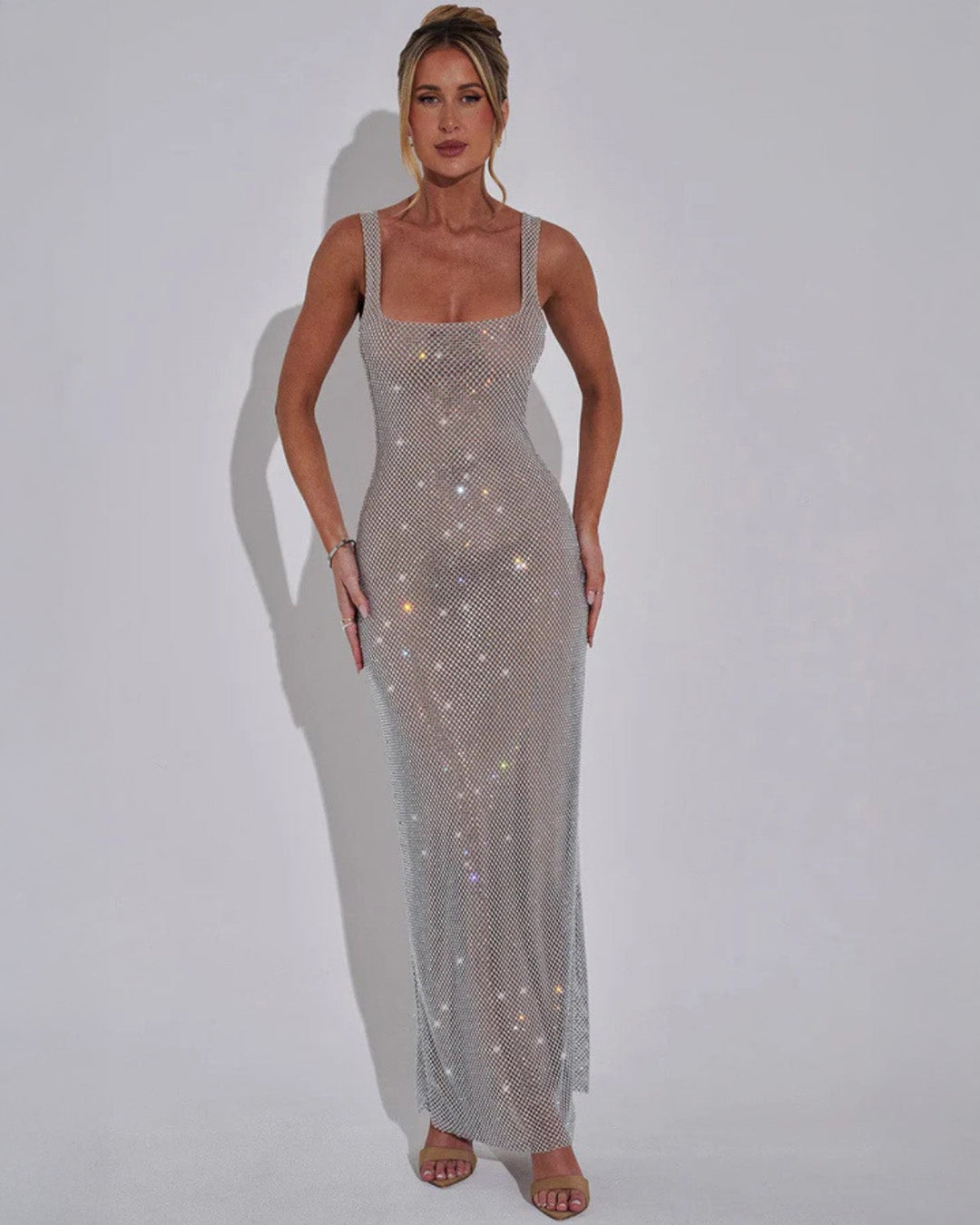 Women's Elegant Embellished Formal Evening Grown