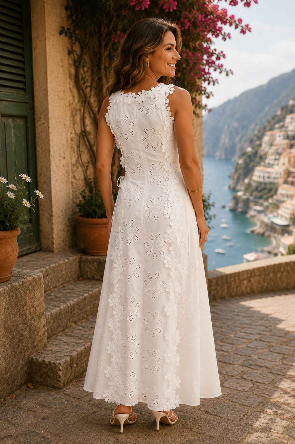 Women's Elegant Embroidered Maxi Dress