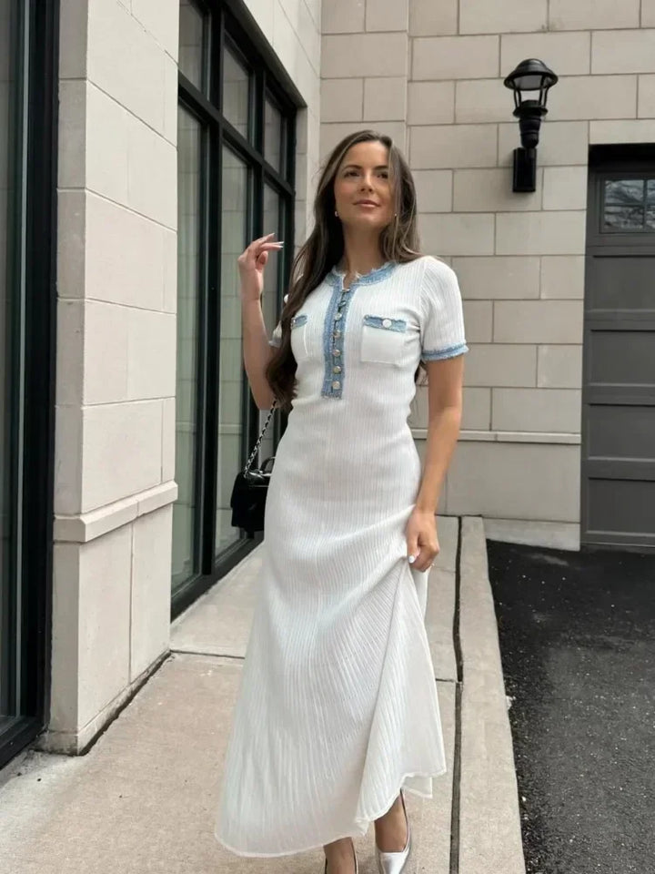 Women's Trendy Short Sleeve Maxi Summer Dress