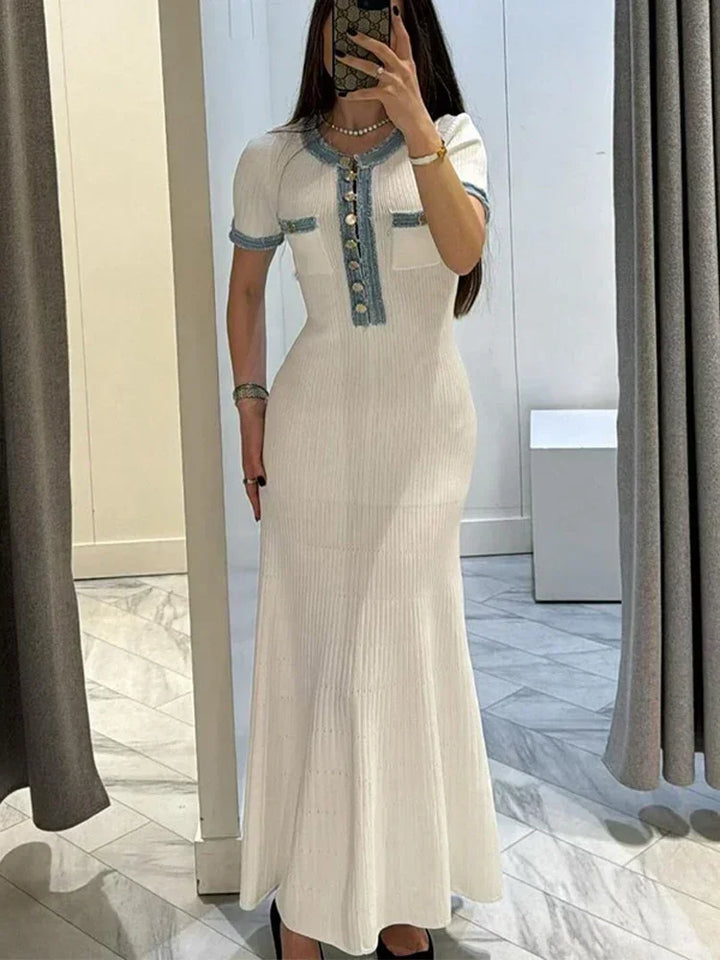 Women's Trendy Short Sleeve Maxi Summer Dress