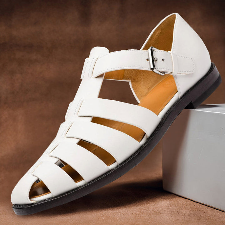Men's Classic Orthopedic Adjustable Buckle Ankle Strap Fisherman Sandals