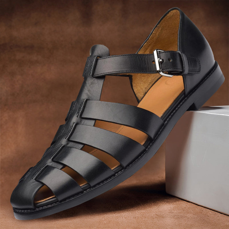 Men's Classic Orthopedic Adjustable Buckle Ankle Strap Fisherman Sandals