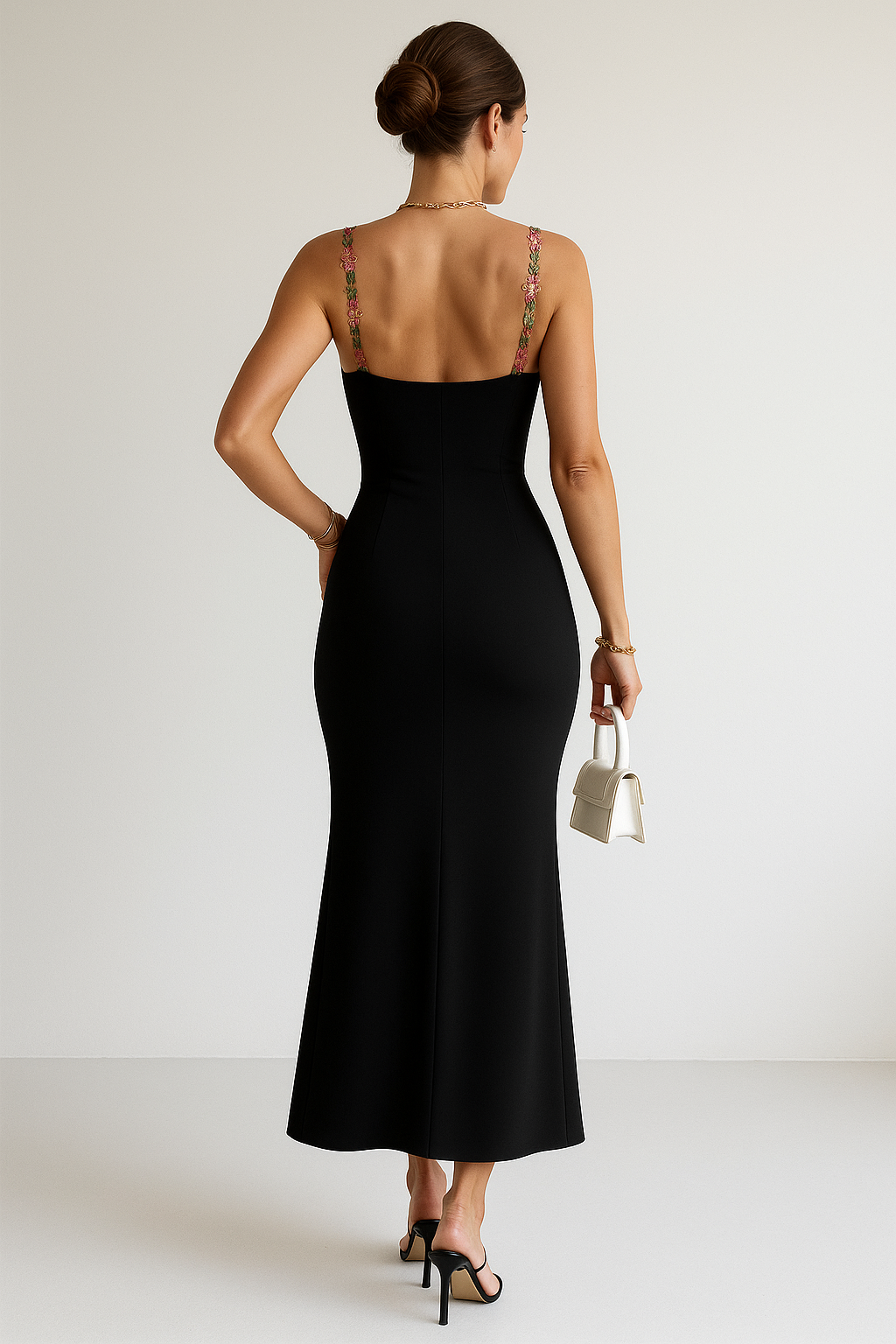 Women's Flower Embroided Summer Dress