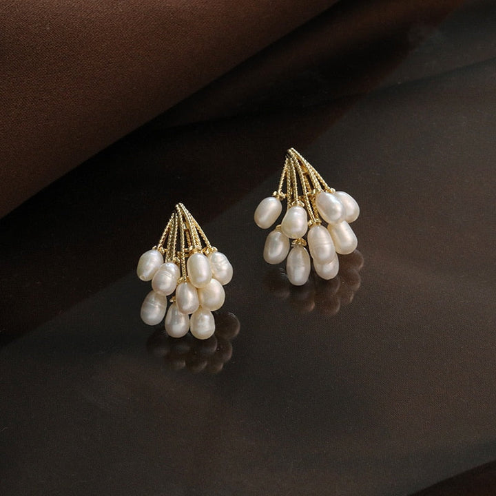 Perla Lluvia Pendientes