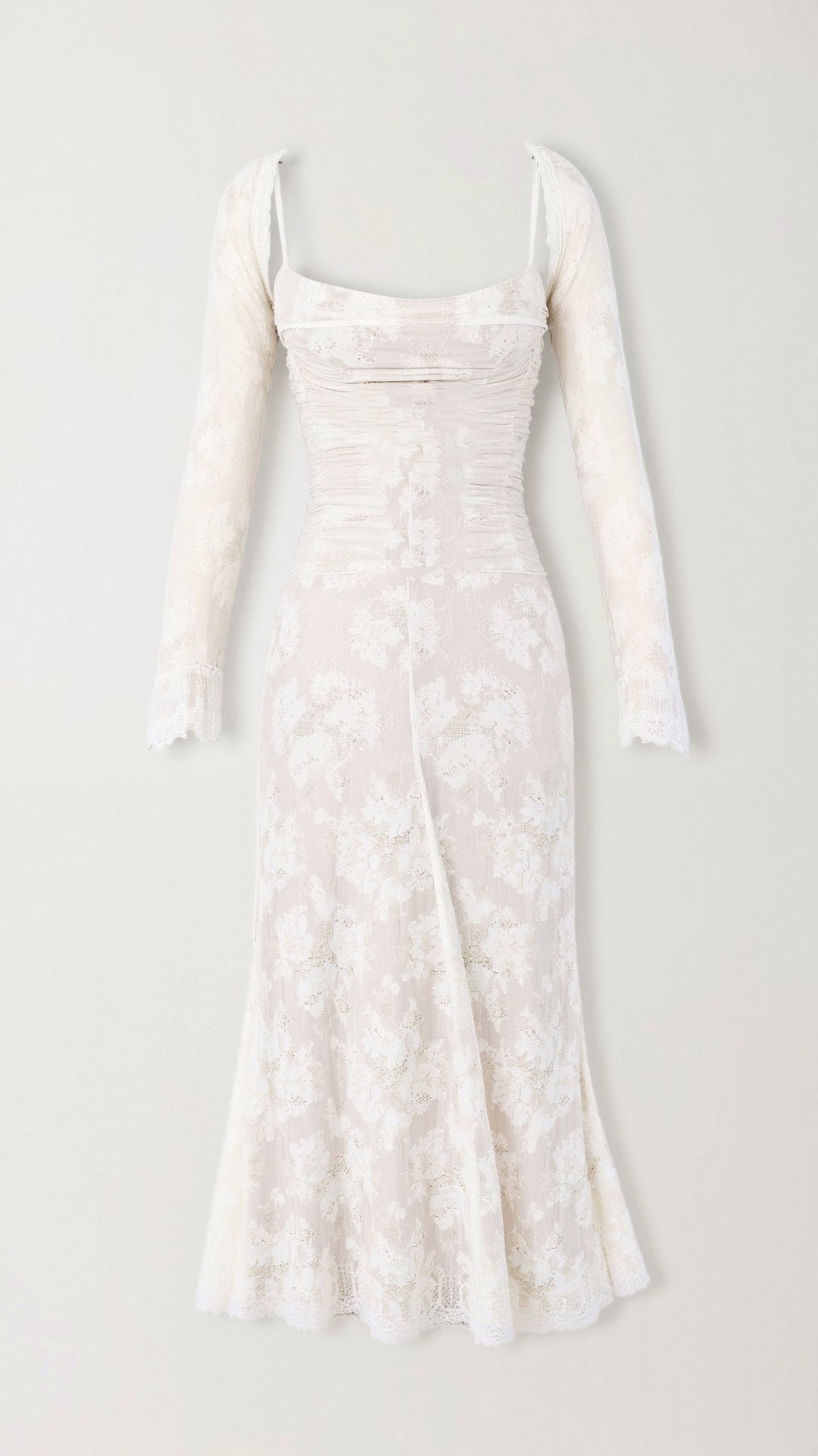 Women's Elegant Long Lace Wedding Guest Maxi Dress