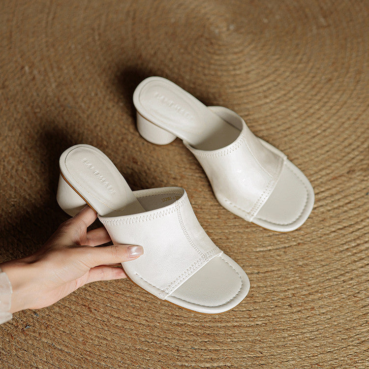 Brynn | Elegant Block-Heel Mules