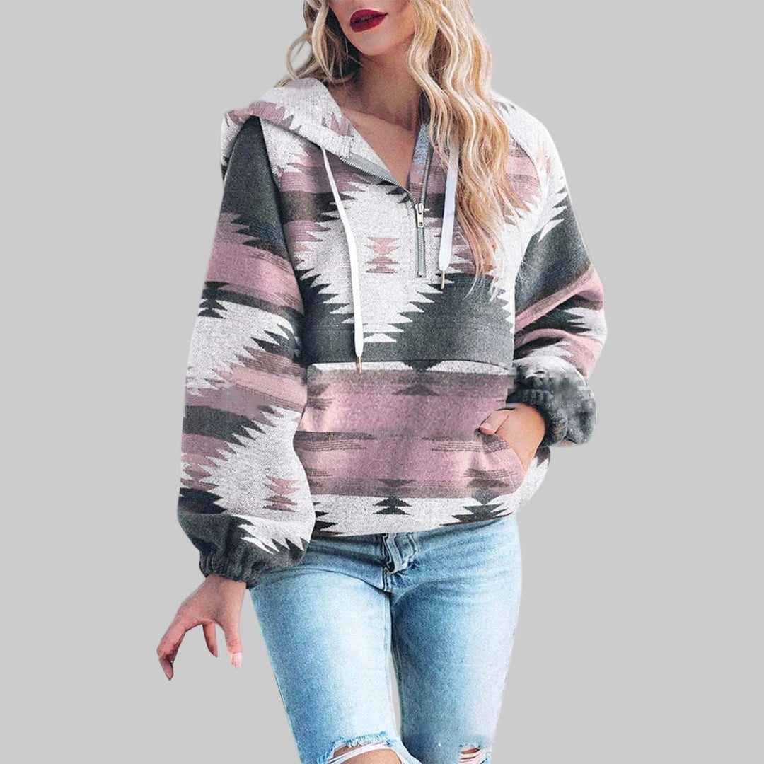 SAKU | Comfy Oversized Zip Up Long Sleeve Hoodie Sweatshirt