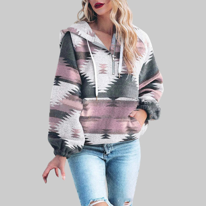 SAKU | Comfy Oversized Zip Up Long Sleeve Hoodie Sweatshirt