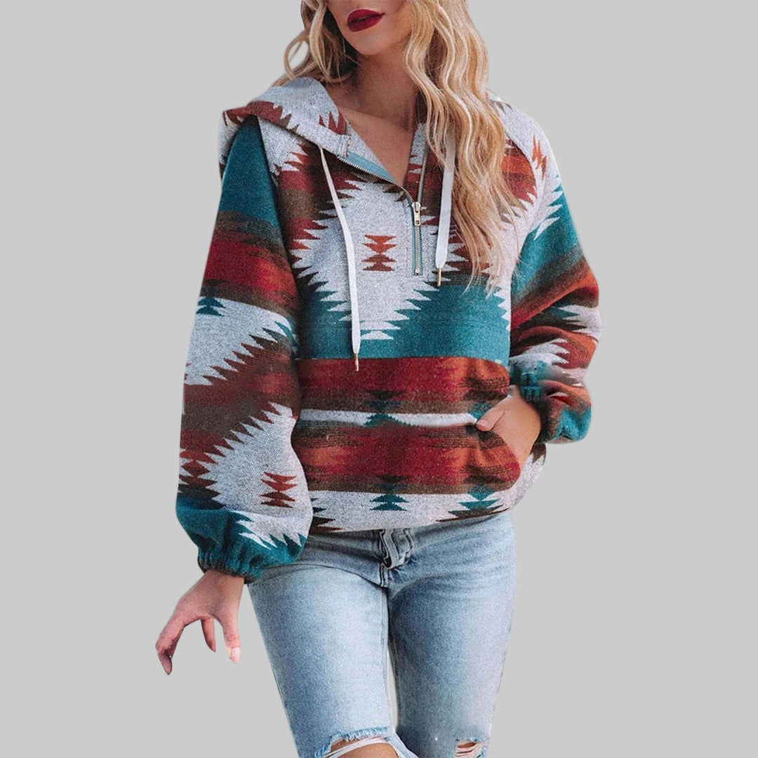 SAKU | Comfy Oversized Zip Up Long Sleeve Hoodie Sweatshirt