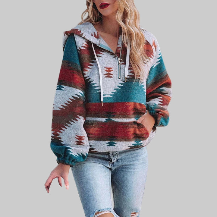 SAKU | Comfy Oversized Zip Up Long Sleeve Hoodie Sweatshirt