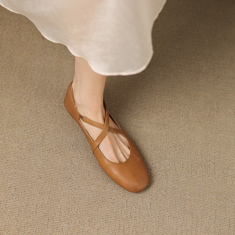 Cara | Crossover Strap Flats