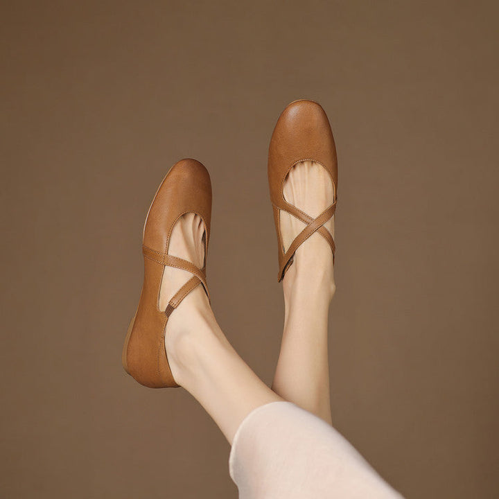Cara | Crossover Strap Flats