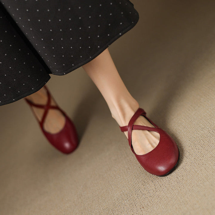 Cara | Crossover Strap Flats