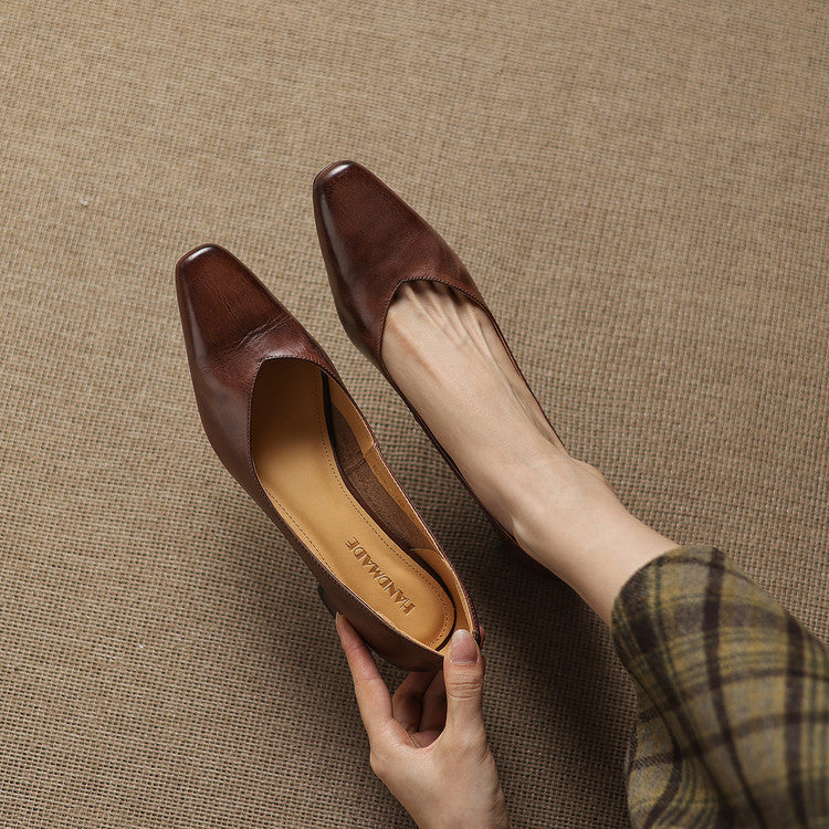 Lila | Pointed Block-Heel Heels