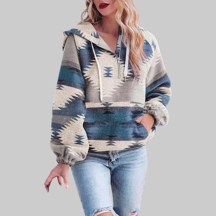 SAKU | Comfy Oversized Zip Up Long Sleeve Hoodie Sweatshirt