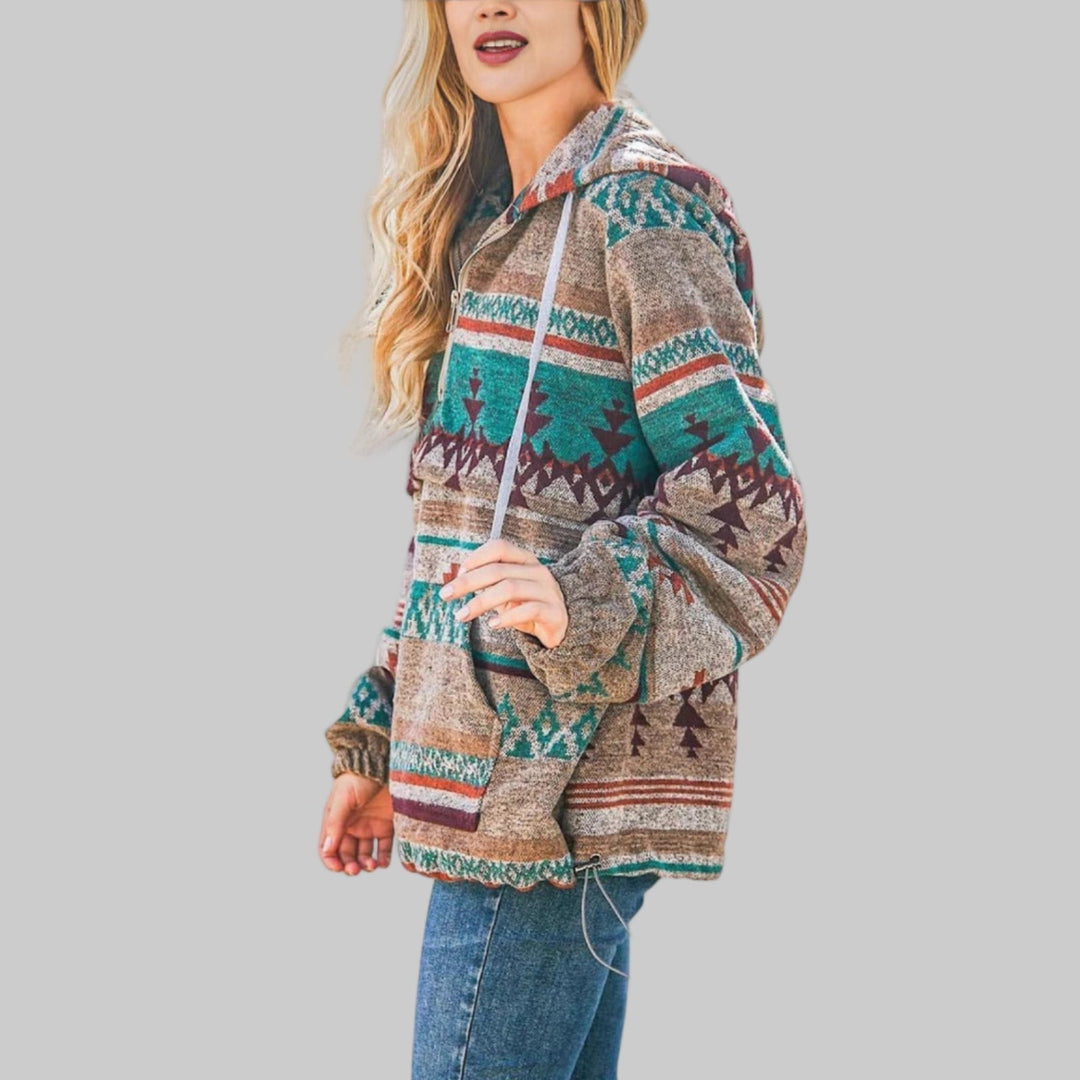 SAKU | Comfy Oversized Zip Up Long Sleeve Hoodie Sweatshirt